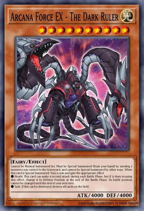 Arcana Force EX - The Dark Ruler trading card
