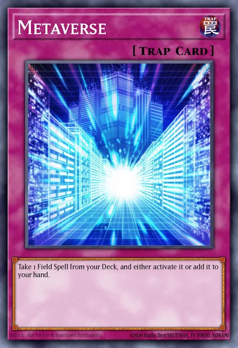 Metaverse trading card