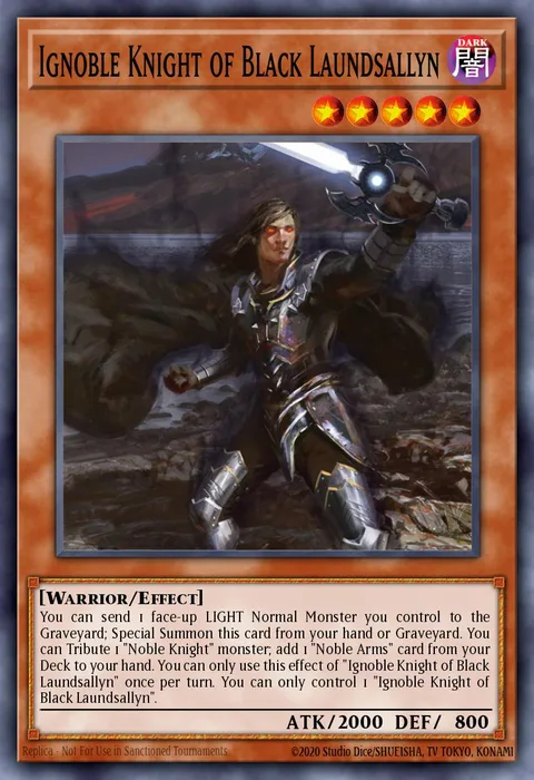 Ignoble Knight of Black Laundsallyn trading card