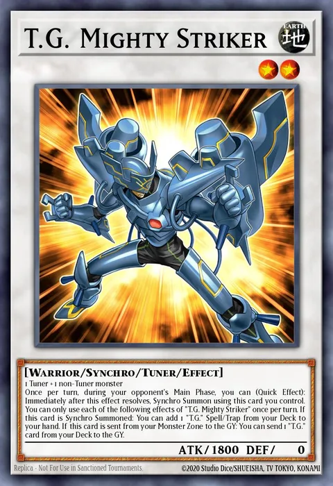 T.G. Mighty Striker trading card