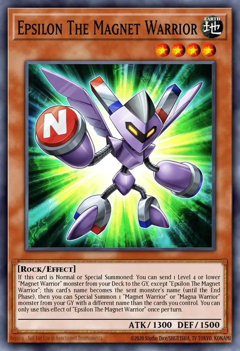Epsilon The Magnet Warrior trading card