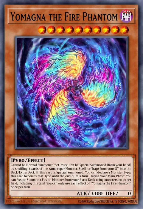 Yomagna the Fire Phantom trading card