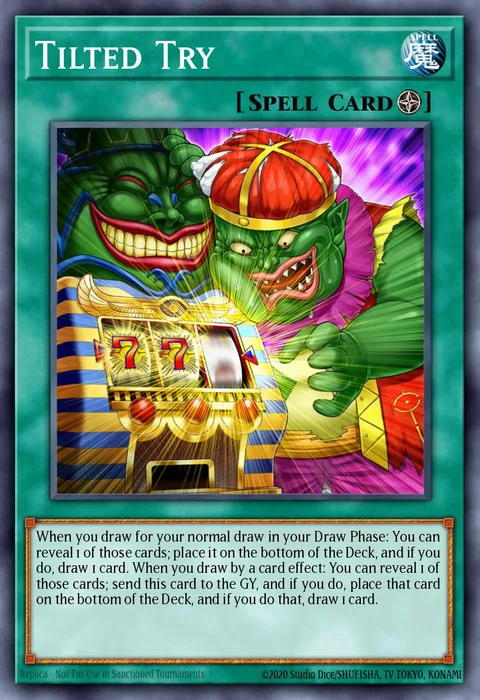 Tilted Try trading card