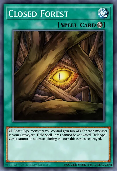 Closed Forest trading card