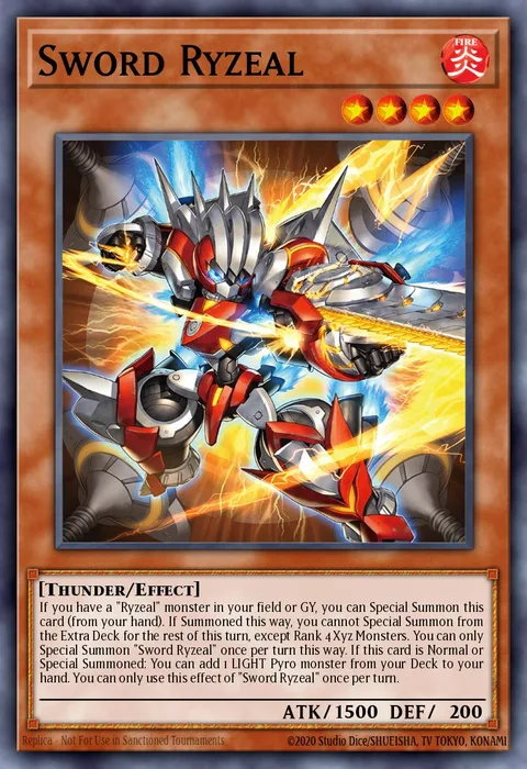 Sword Ryzeal trading card