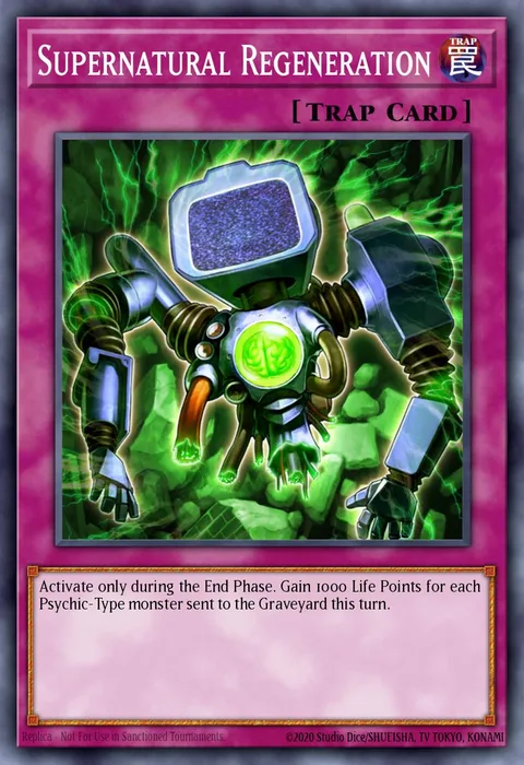 Supernatural Regeneration trading card