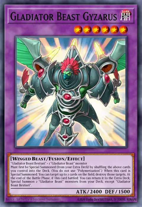 Gladiator Beast Gyzarus trading card