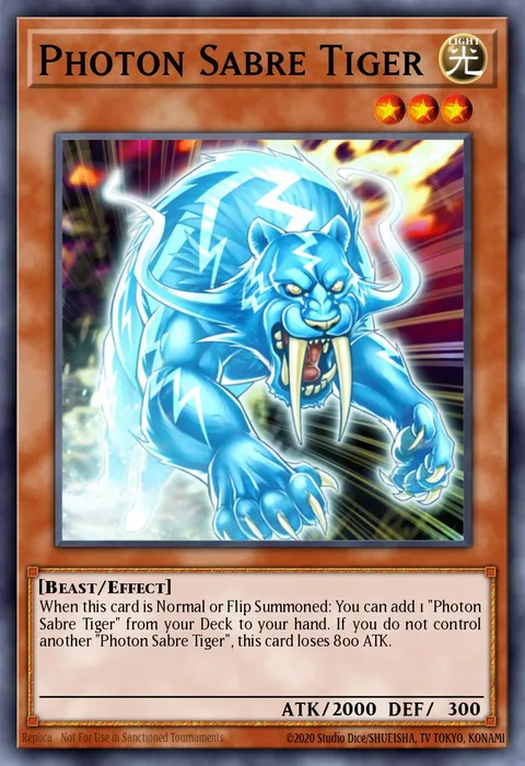 Photon Sabre Tiger trading card