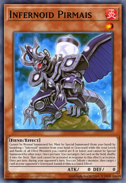Infernoid Pirmais trading card