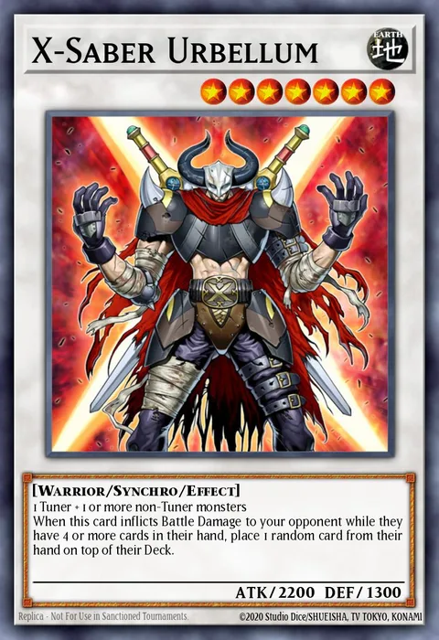 X-Saber Urbellum trading card