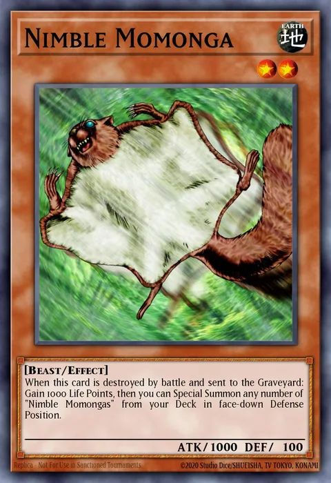 Nimble Momonga trading card