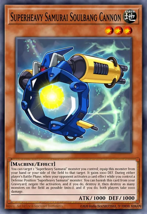 Superheavy Samurai Soulbang Cannon trading card