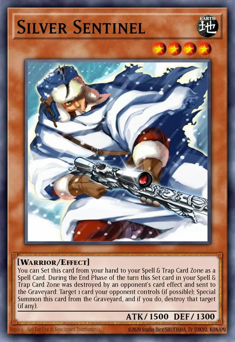 Silver Sentinel trading card