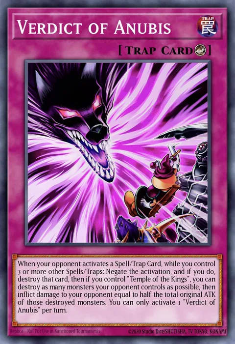 Verdict of Anubis trading card