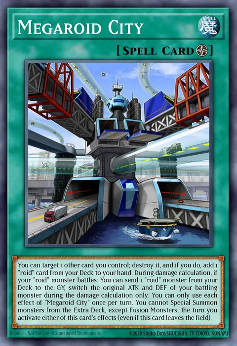 Megaroid City trading card