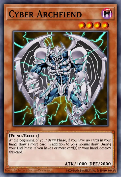 Cyber Archfiend trading card