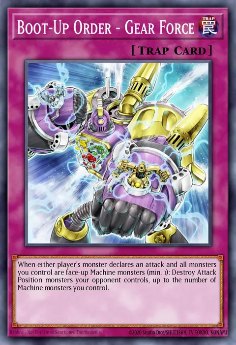 Boot-Up Order - Gear Force trading card