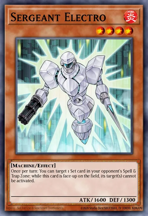 Sergeant Electro trading card
