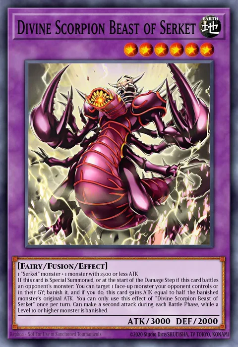 Divine Scorpion Beast of Serket trading card
