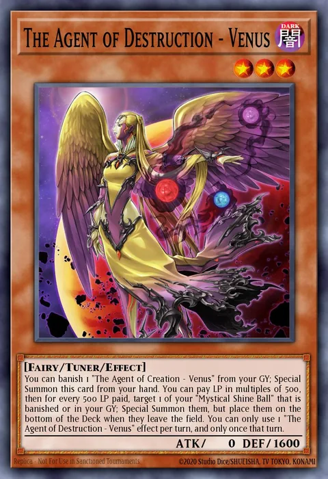The Agent of Destruction - Venus trading card