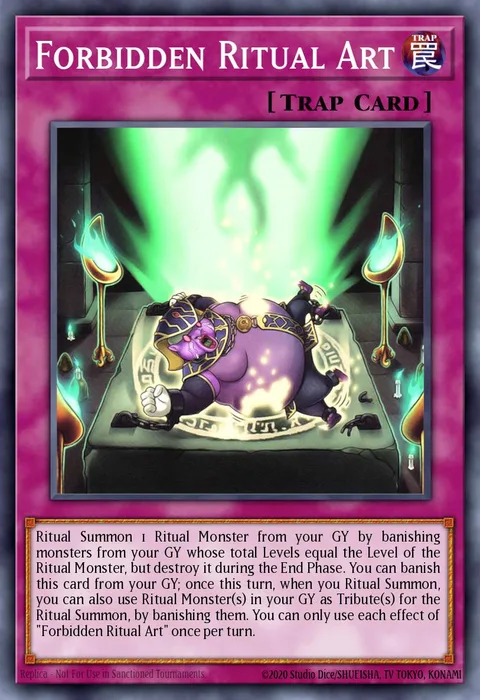 Forbidden Ritual Art trading card