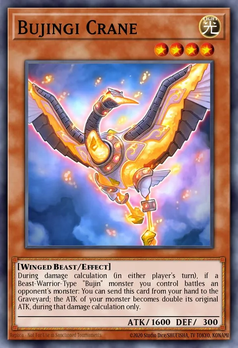Bujingi Crane trading card