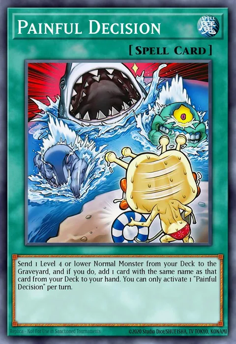 Painful Decision trading card