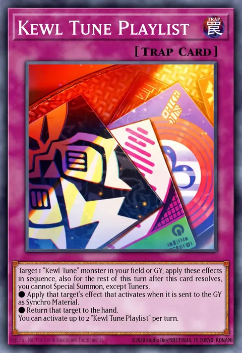 Kewl Tune Playlist trading card