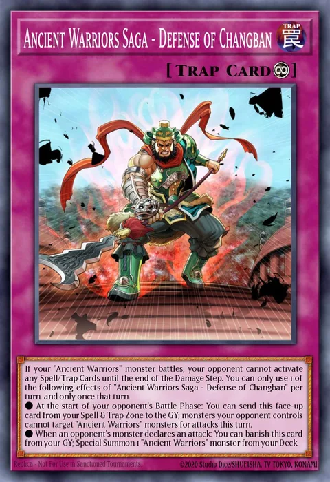 Ancient Warriors Saga - Defense of Changban trading card