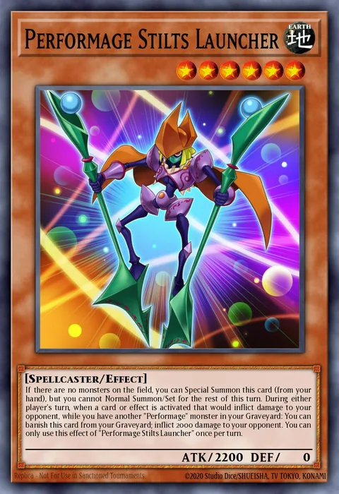 Performage Stilts Launcher trading card