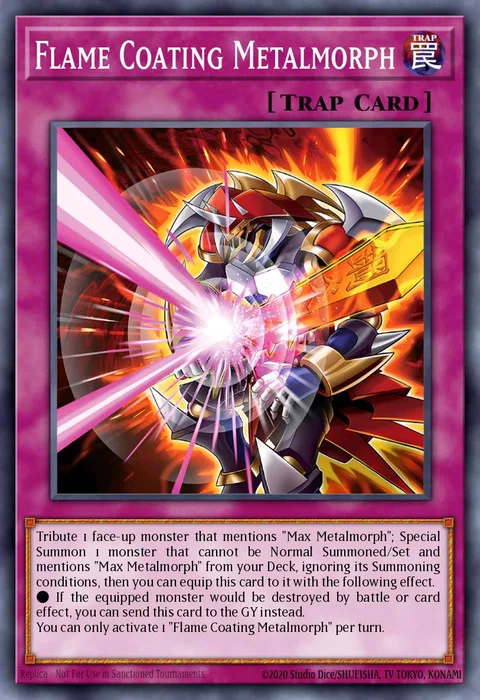 Flame Coating Metalmorph trading card