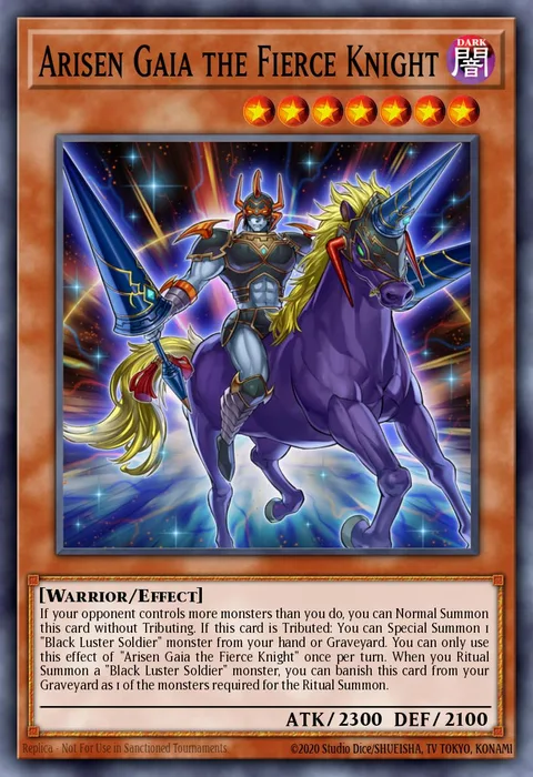 Arisen Gaia the Fierce Knight trading card