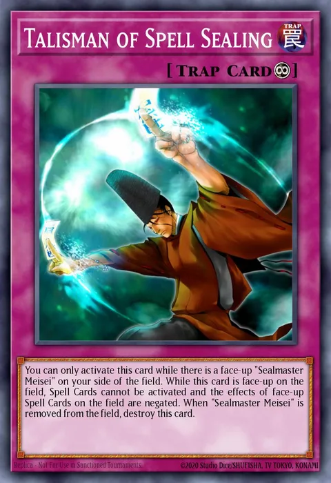Talisman of Spell Sealing trading card