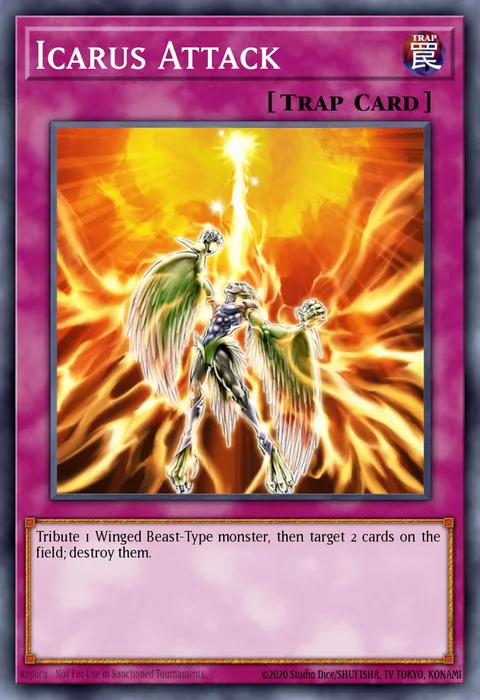 Icarus Attack trading card