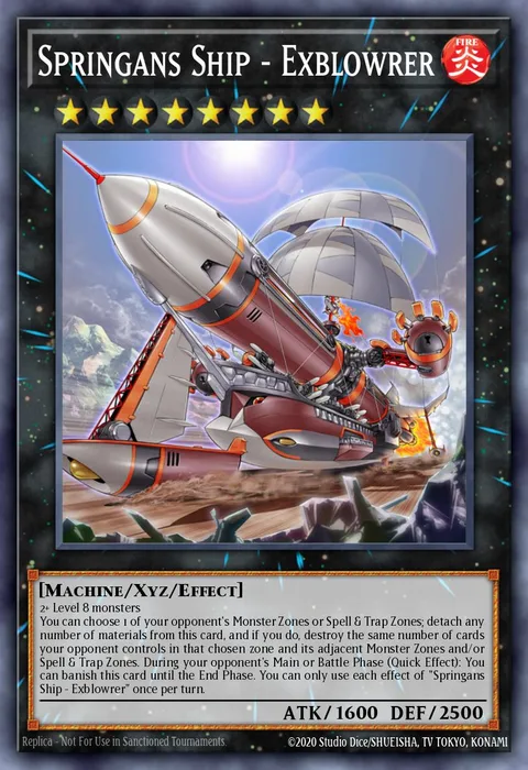 Springans Ship - Exblowrer trading card