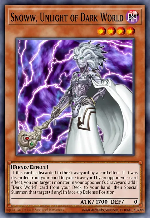 Snoww, Unlight of Dark World trading card