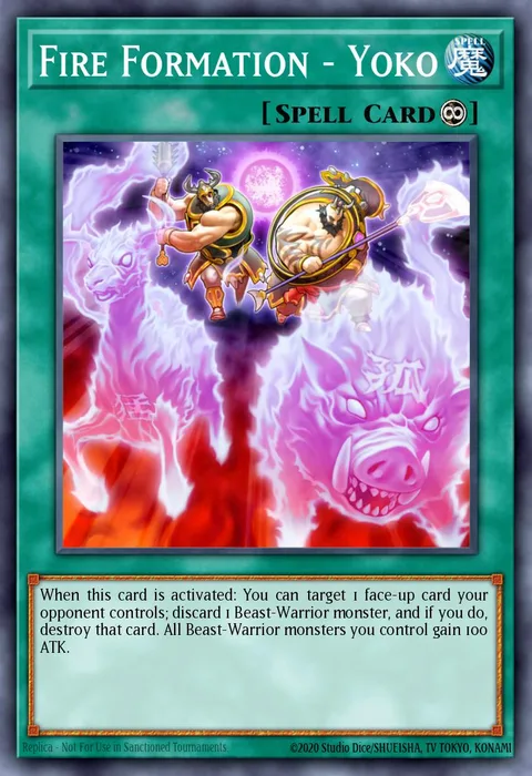 Fire Formation - Yoko trading card