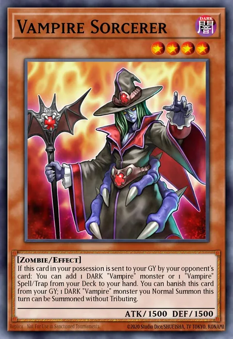 Vampire Sorcerer trading card