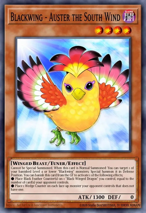 Blackwing - Auster the South Wind trading card