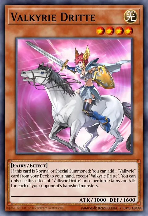 Valkyrie Dritte trading card