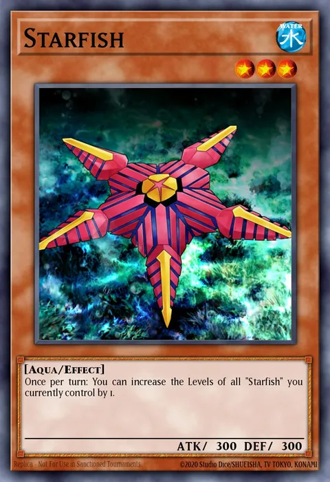 Starfish trading card