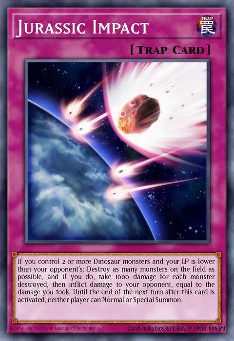 Jurassic Impact trading card