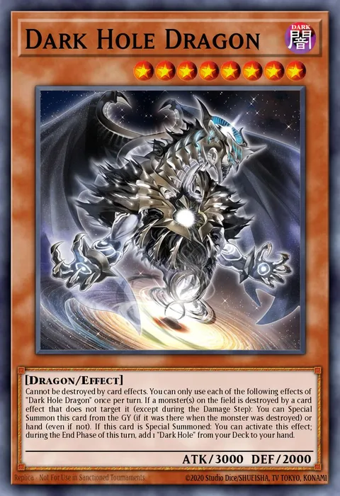 Dark Hole Dragon trading card