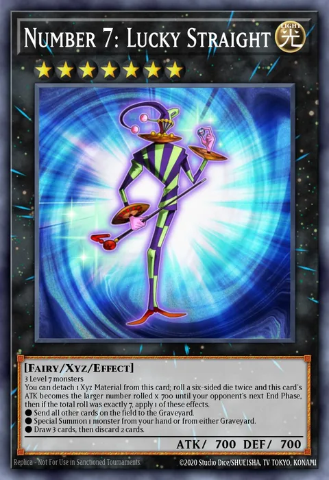 Number 7: Lucky Straight trading card