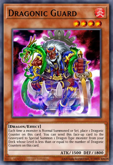 Dragonic Guard trading card