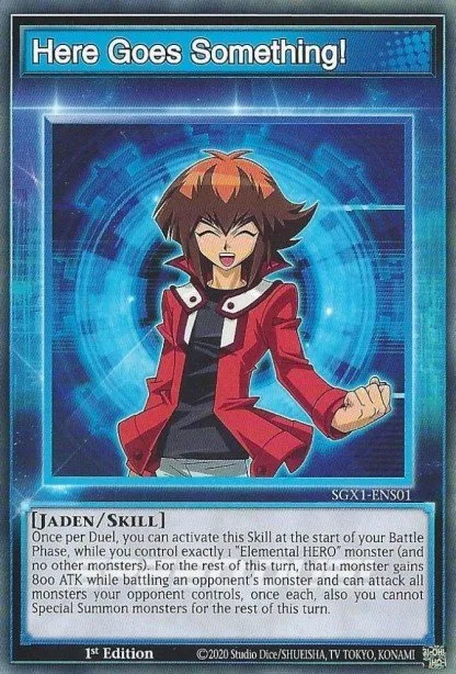Here Goes Something! trading card