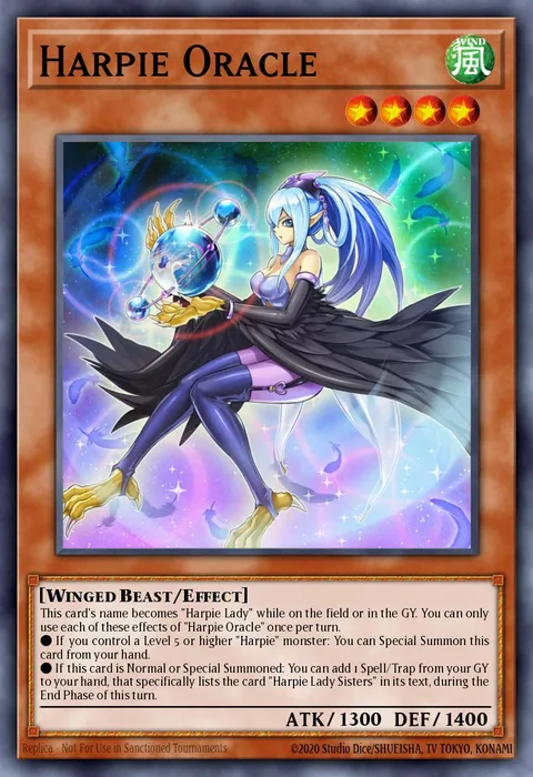 Harpie Oracle trading card