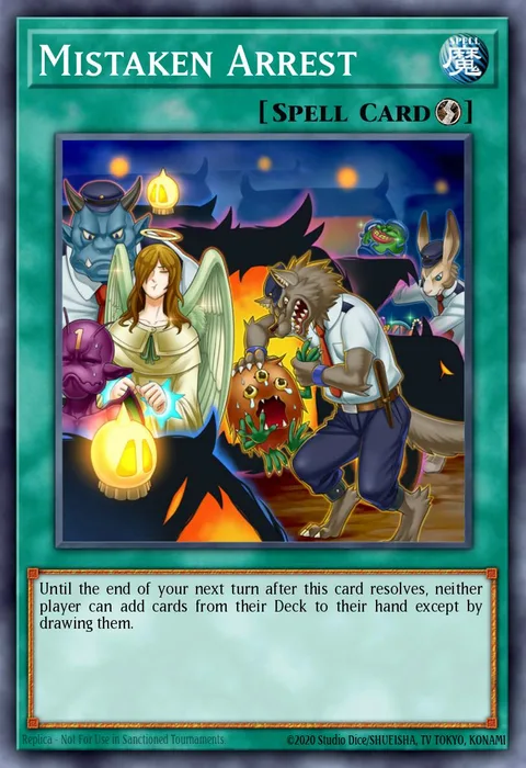 Mistaken Arrest trading card