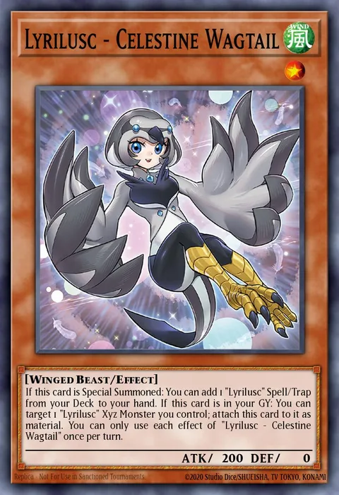 Lyrilusc - Celestine Wagtail trading card