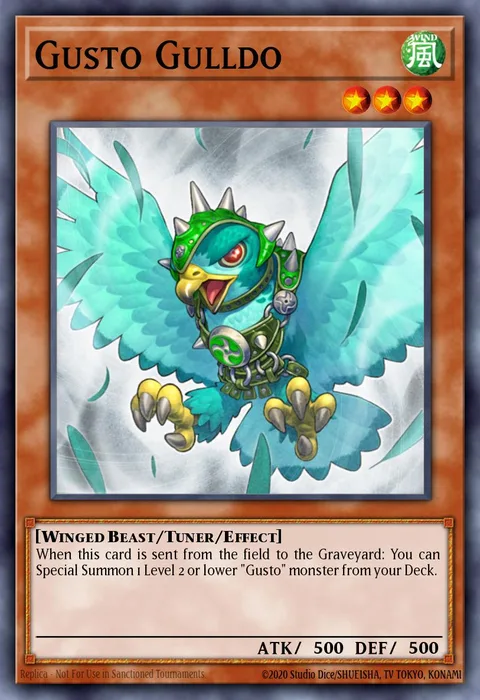 Gusto Gulldo trading card